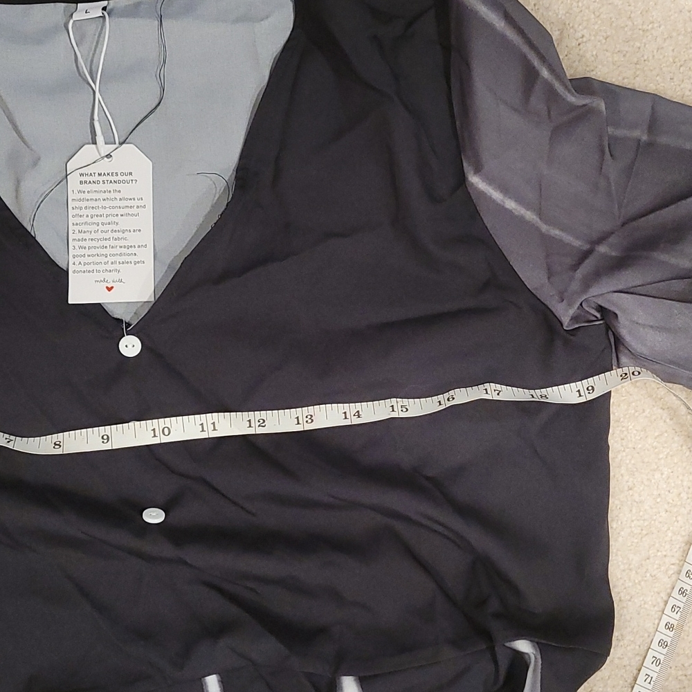Black, gray and white Midi dress - Picture 5 of 6